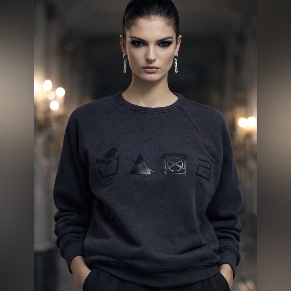 Alexander Wang Laundry Symbols Sweatshirt